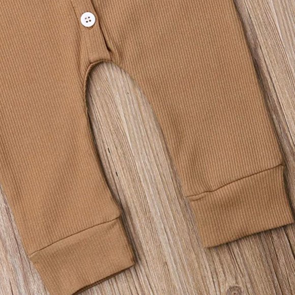 ORGANIC: COTTON LINEN BABY ROMPER - Picture 4 of 4